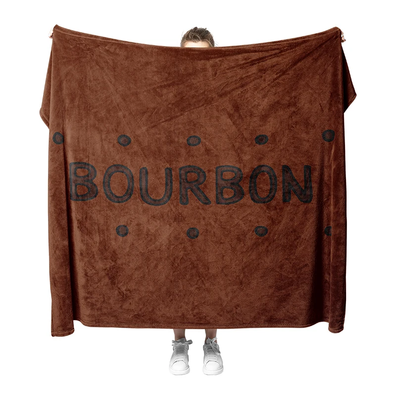 

Aertemisi Chocolate Bourbon Biscuit Blanket for Small Medium Large Dog Cat Puppy Kitten Couch Sofa Bed Decor