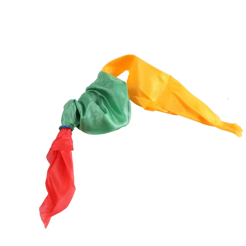 4 Colors Changing Magic Silk Scarf Magic Trick By Mr. Tricks Joke Props Magician Supplies Kids Children Beginner Learning Tools 4