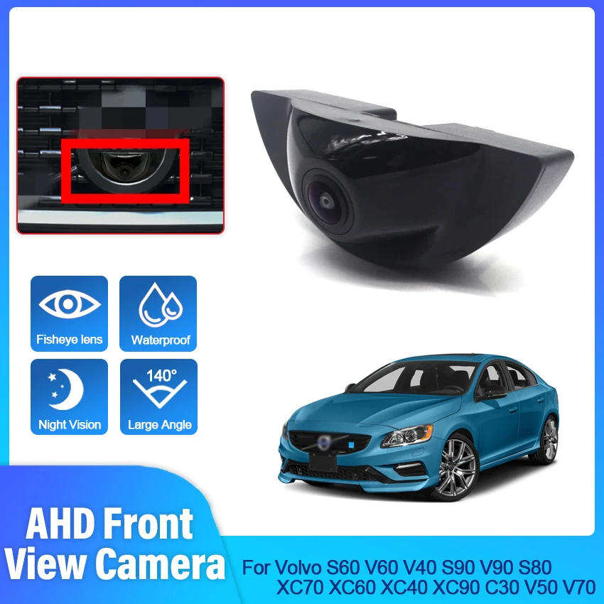 

Камера Переднего Вида Для Volvo S60 V60 V40 S90 V90 S80 XC70 XC60 XC40 XC90 C30 V50 V70 HD CCD камера ночного видения с логотипом парковки