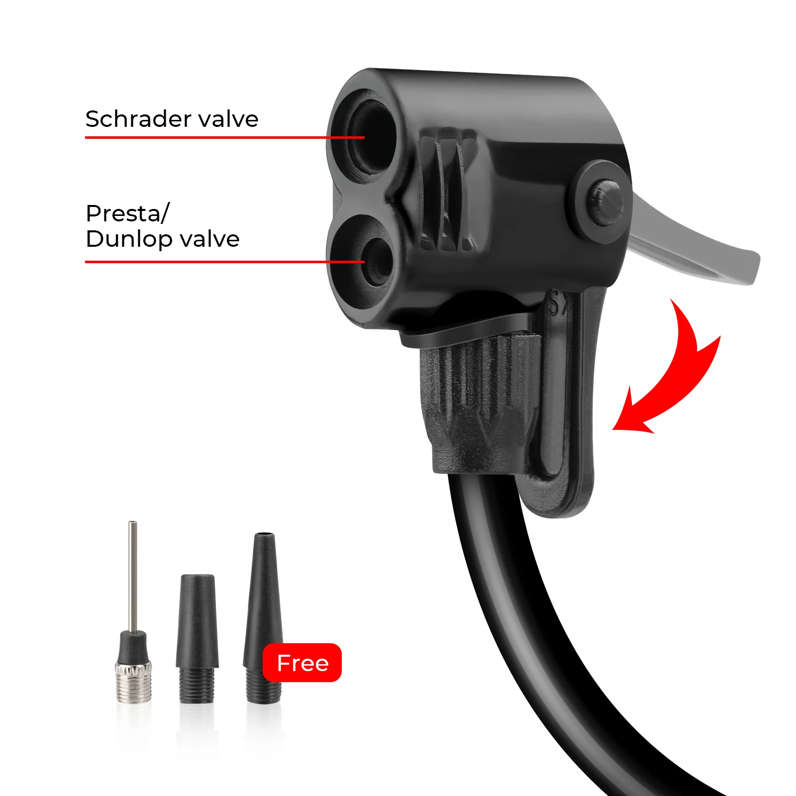 Bicycle Pump Portable Manual Air Max 120 PSI Bike Balloon Tire Inflator Schrader Valve Floor Cycling Accesories
