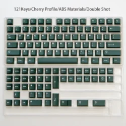 Underworld Colorful 121 - Key Cherry Profile Double Shot ABS Keycap Set (Emerald - 121)