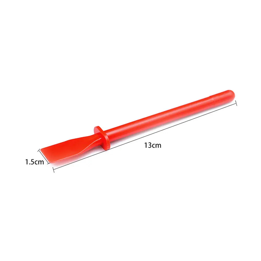2PCS Leather Gluing Tool DIY Handcraft Glue Application Tools for Leather PP Red + Orange Color