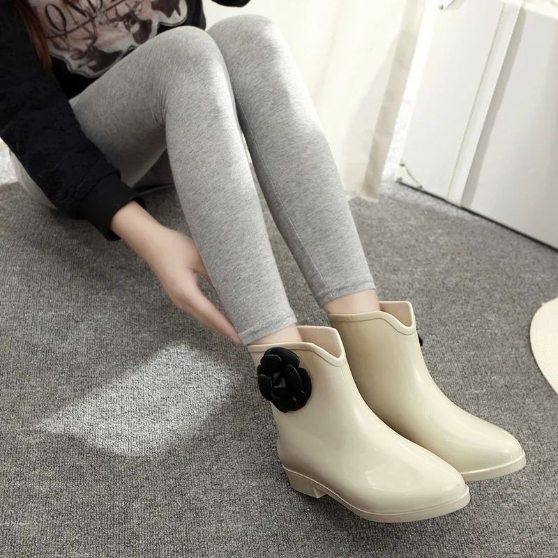 HOT Leggings Ankle Rain Boots Outfit Ankle Boot Short Rain Boots