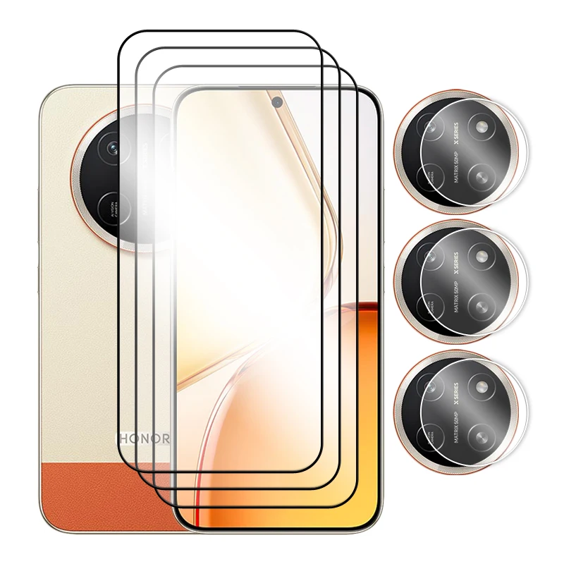 Premium 6-in-1 Tempered Glass Screen Protector - 2.5D Full Cover Film