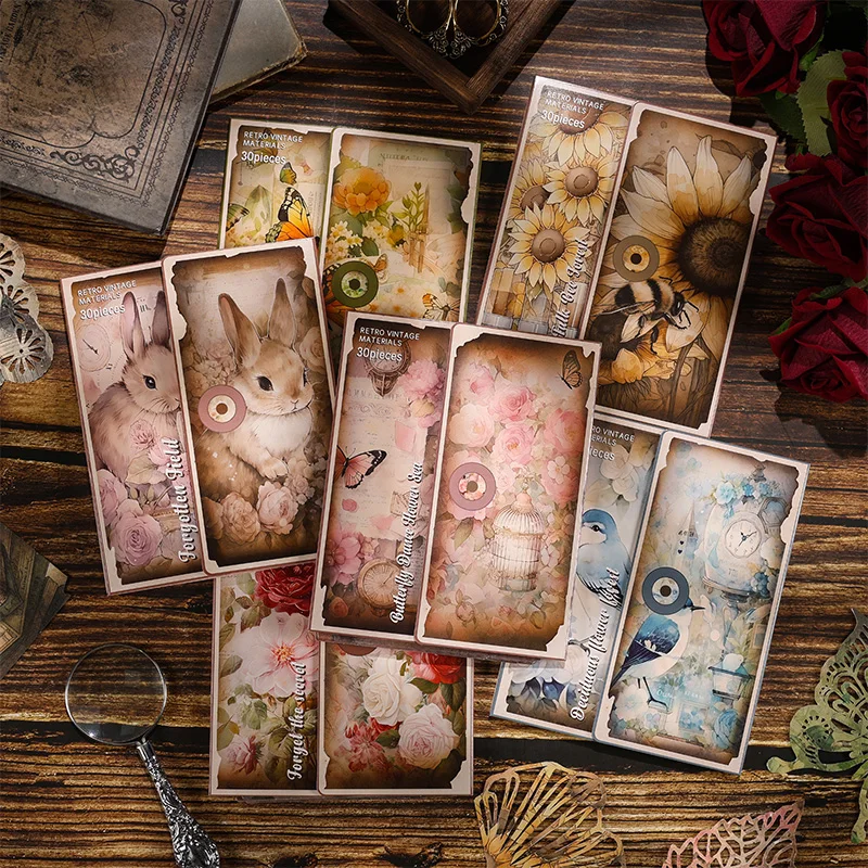 

6packs/LOT Forgotten Flower Valley series retro creative decoration DIY paper memo pad