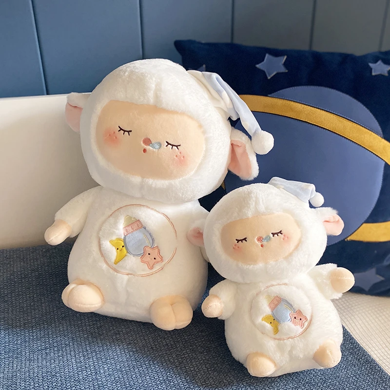 23cm Little Sheep Soft Plush Toys Animal Stuffed Baby Kids Doll Toy Home Decor