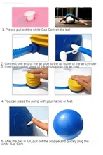  Foot Pump Portable 4 Inch Pedal Air Pump Balloon Pump for Swimming Ring Pump 