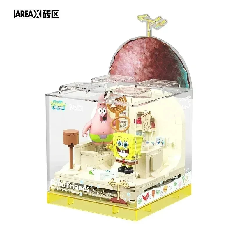 thumbnail image 1 of Bloques de construcción de Bob Esponja, Patricio Estrella, Crustáceo Cascarudo, Calamardo Tentáculos, juego de ladrillos modelo para habitación, adornos de escritorio, juguetes para niños, regalos, 1 of 5