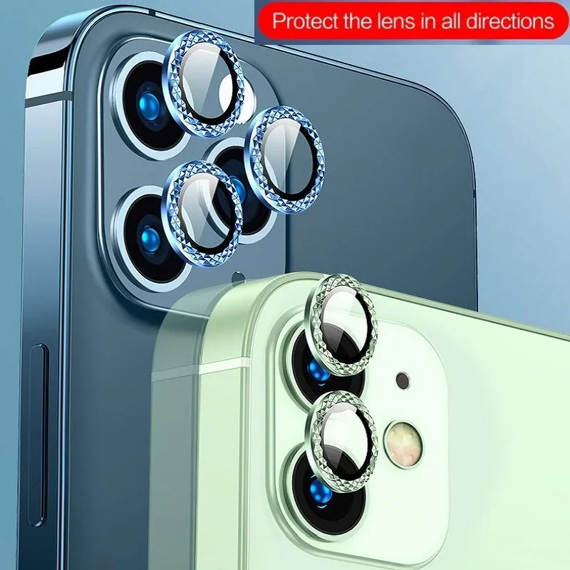 100pcsDiamondCameraLensProtectorForiPhone1514131211ProMax