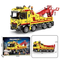 1794PCS Wrecker TECHNICAL RC Car Building Blocks Rescue Truck STEM Engineering Remote Control Car Model Bricks Kids Toys Gifts 6