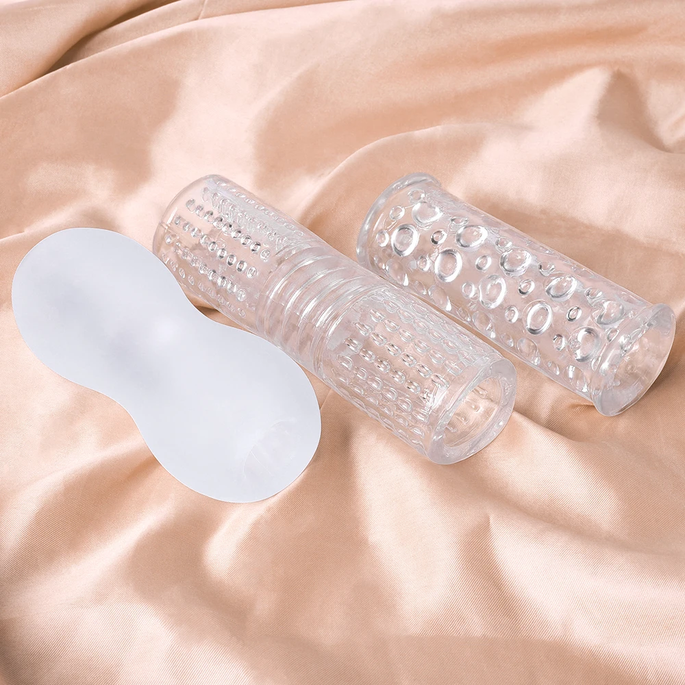Male Masturbator Male Masturbator Cup Male Masturbation Aid Soft Transparent Tpe Masturbation Cup Sex Toys for Adult Men Portable Privacy Glans Massager Delayed Penis Ejaculation Trainer
