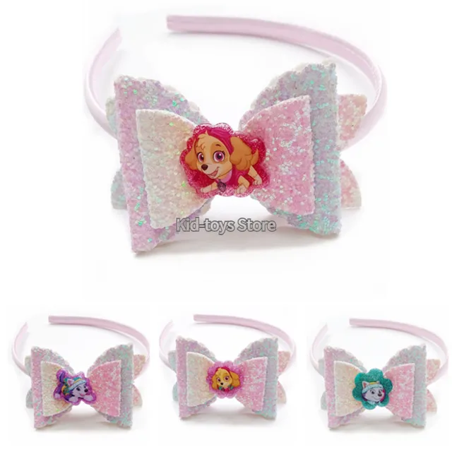 Paw Patrols Headdress Skye Everest Action Figure Toys Girls Cartoon Fashion Hairpins Accessories Kids Cosplay Party Hair Clips 3