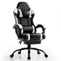 Gaming Chair, Ergonomic Video Game Chair for Adults, Comfortable Computer Chair with Footrest and Lumbar Support 1