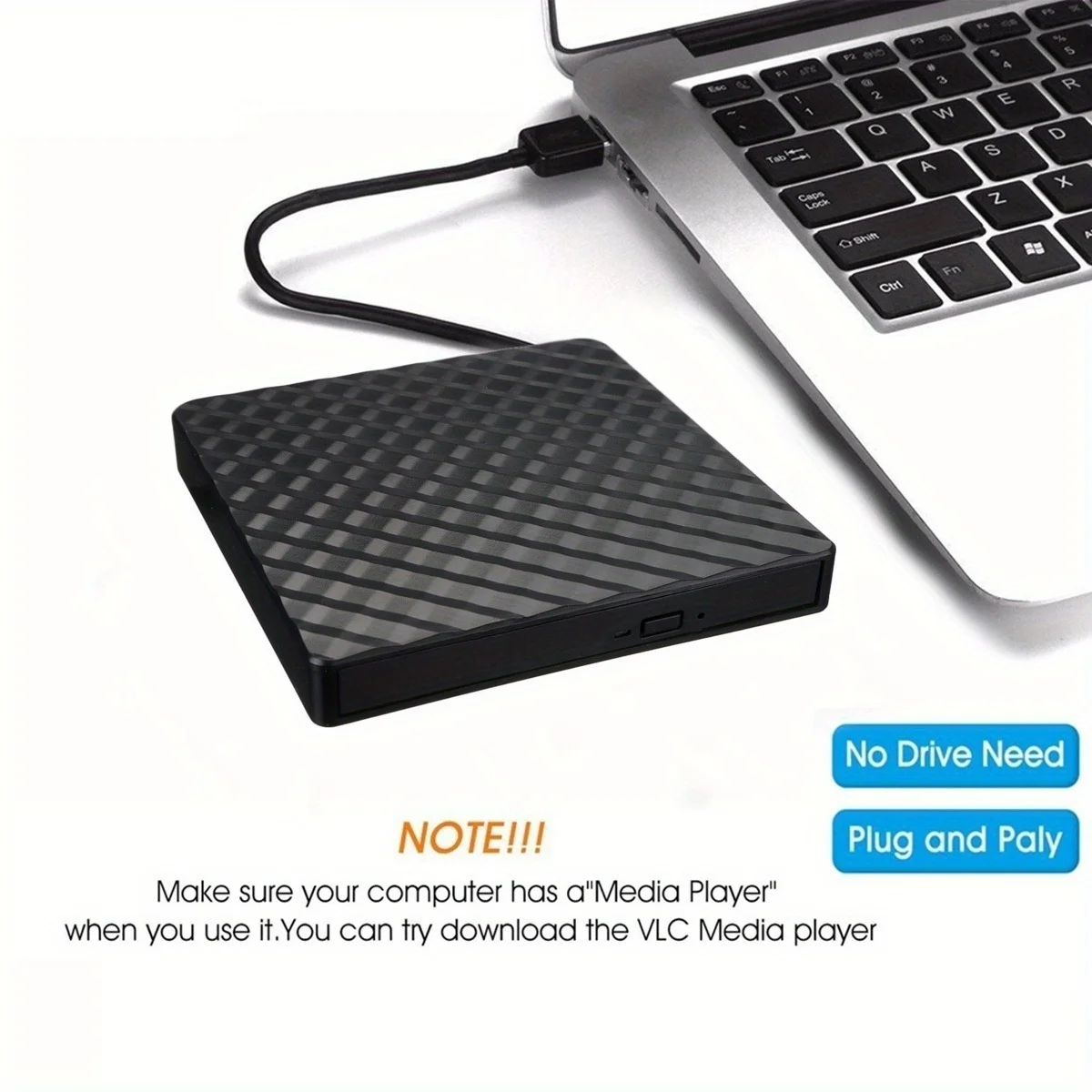 Portable Ultra Thin DVD CD Writer USB 3.0