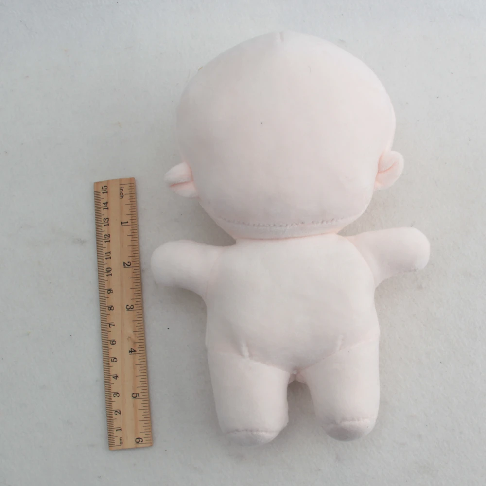 thumbnail image 2 of Kisangel Blank Humanoid Plush Doll Wear Resistant DIY Model For Portable Doll For Creative Dress Up Games Safe Material Present For Imagination Hands Skills 2 of 14