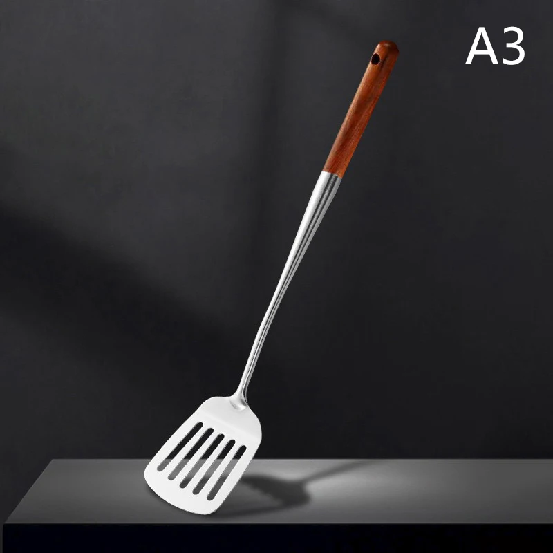 Premium Iron Wok and Ladle Set - Essential Kitchen Utensils for Stainless Steel Cooking