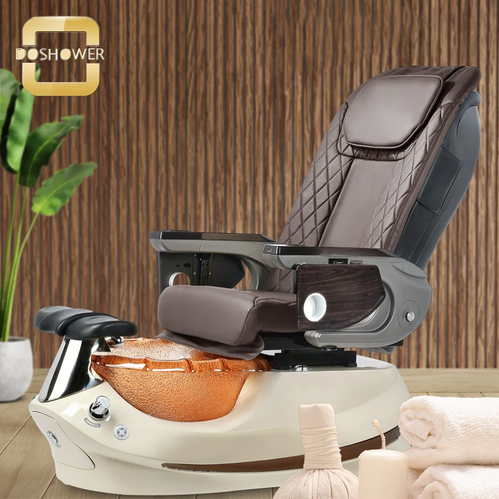 Crack-Resistant Resin Bowl Foot Spa Manufacture With Adjustable Footrest For Salon Furniture Quality Autofill Pedicure Spa