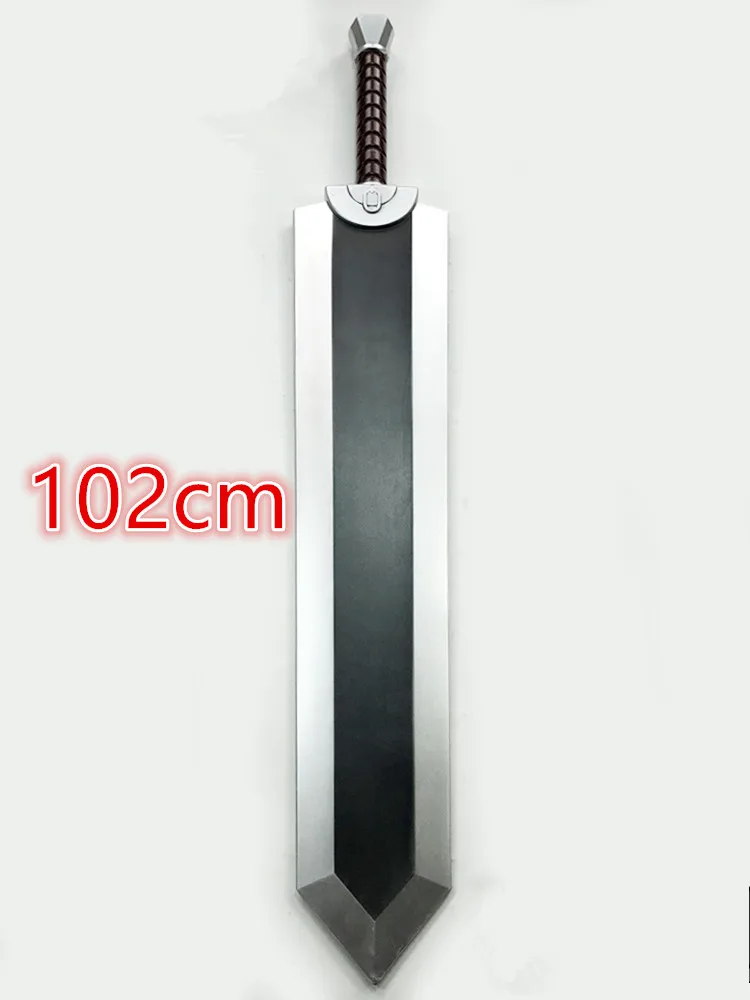 Naa 102cm Dragon Chopping Sword 1:1 Anime Berserk Cosplay Guts Sword Prop  Role Play Safety PU Black Great Sword Weapon Toy Mode - AliExpress