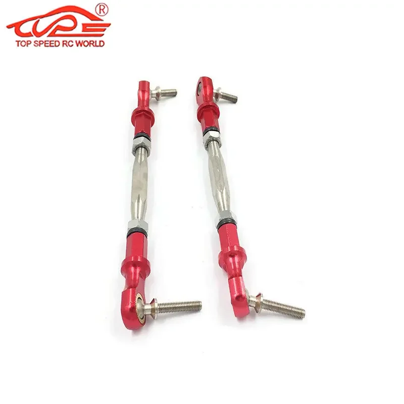 Upgrade Alloy Steering Turnbuckle Tie Rod 2pcs for 1/5 Rc Car HPI ROFUN BAHA ROVAN King Motor BAJA 5B 5T 5SC Buggy Truck Parts