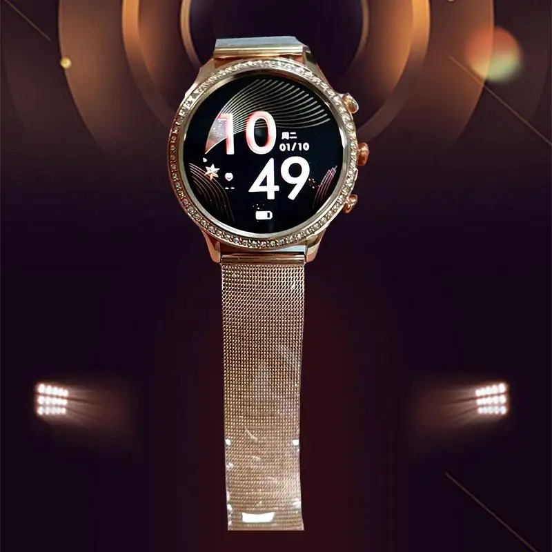 

Women'S Smart Watch With Bluetooth Calling Ai Voice, Smart Reminder Heart Rate Monitor Blood Oxygen Monitor And Step Counte