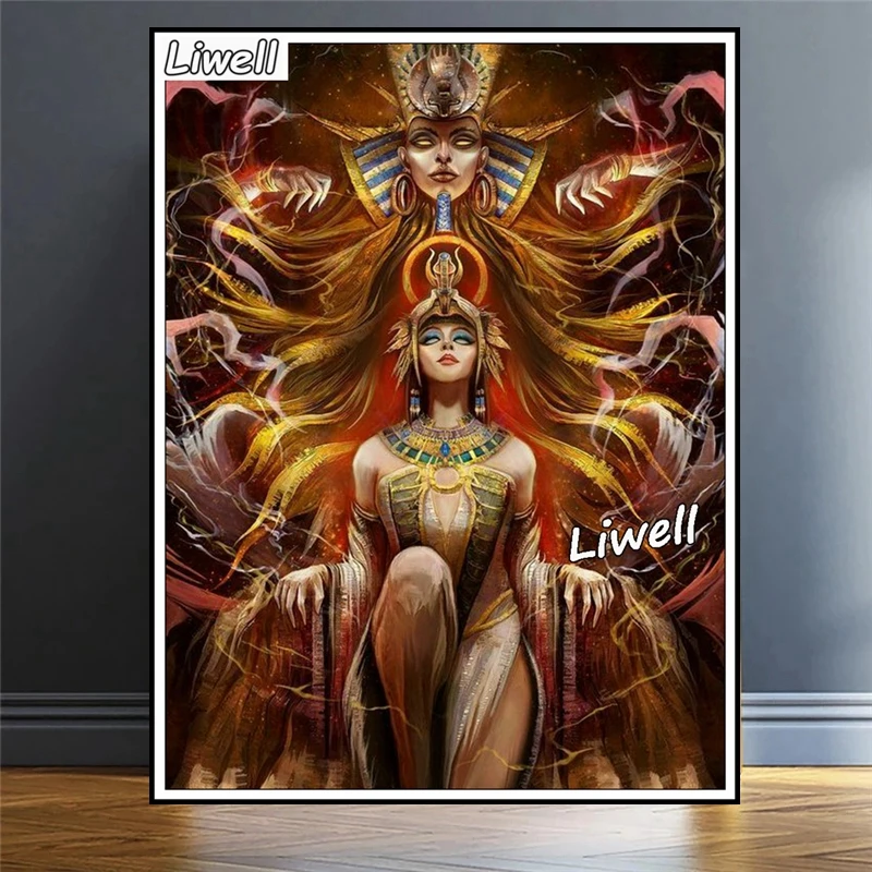 Nephthys Isis Egyptian Goddess Diamond Embroidery Painting