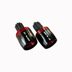 Universal Motorcycle Handlebar Grips with Cap Ends - Premium Accessories for Enhanced Riding Comfort and Style (Red)