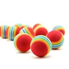 10pcs Colorful Pet Cat Kitten Soft Foam Rainbow Play Balls Funny Activity Toys 3