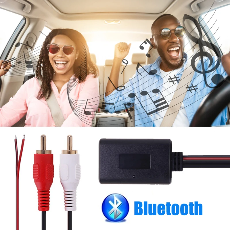 

Universal Car 2RCA AUX Cable Adapter Wireless Bluetooth Receiver Home Media AUX Bluetooth Audio Device Adapter Receiver