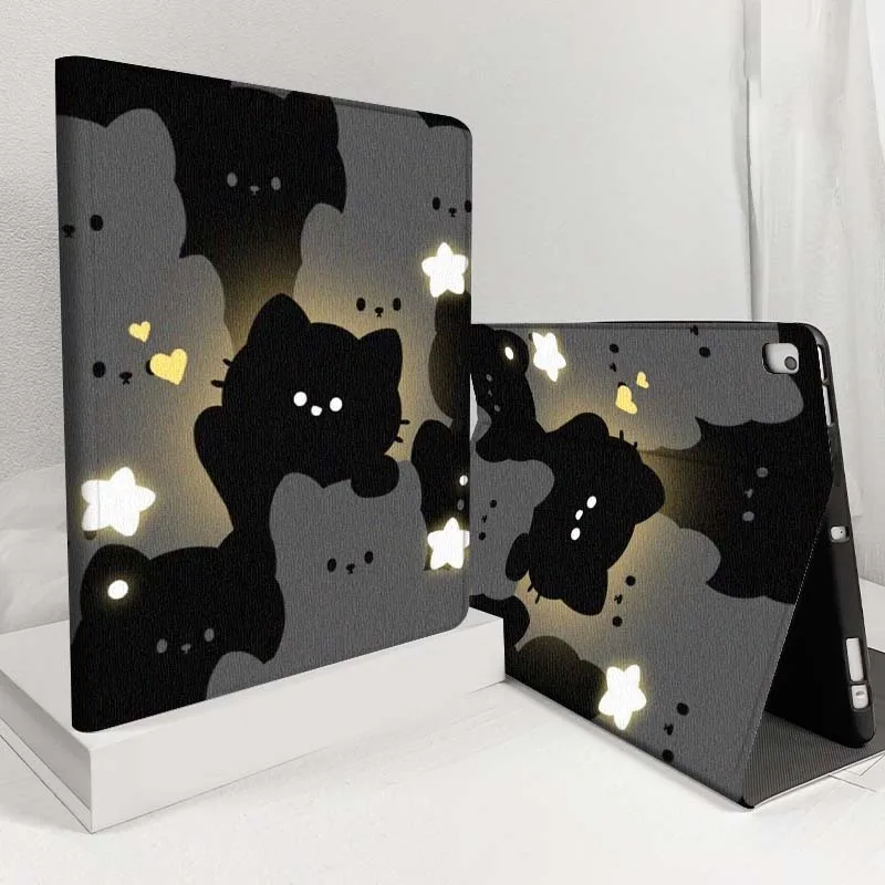 Cartoon Cat Star Tablet Case - Universal 10-Inch Cover