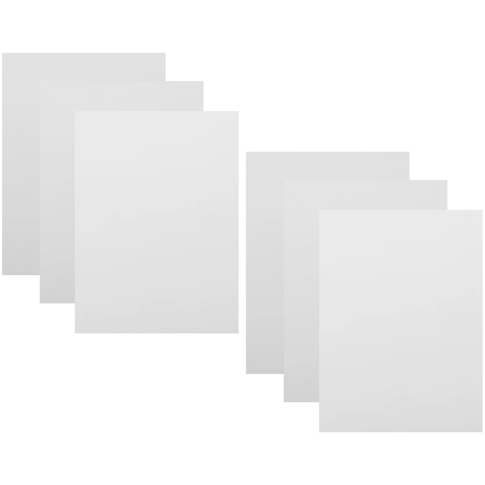 6 Pcs Sublimation Blank Aluminum Sheet Photo Sign Metal Frame Board Emblems for Poster Material Blanks Plate Wall