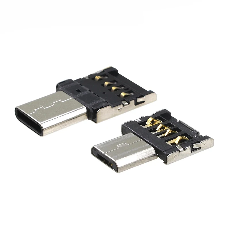 1-5PCS OTG Type C To USB 2.0 OTG Adapter Type C Micro USB Male To USB ...