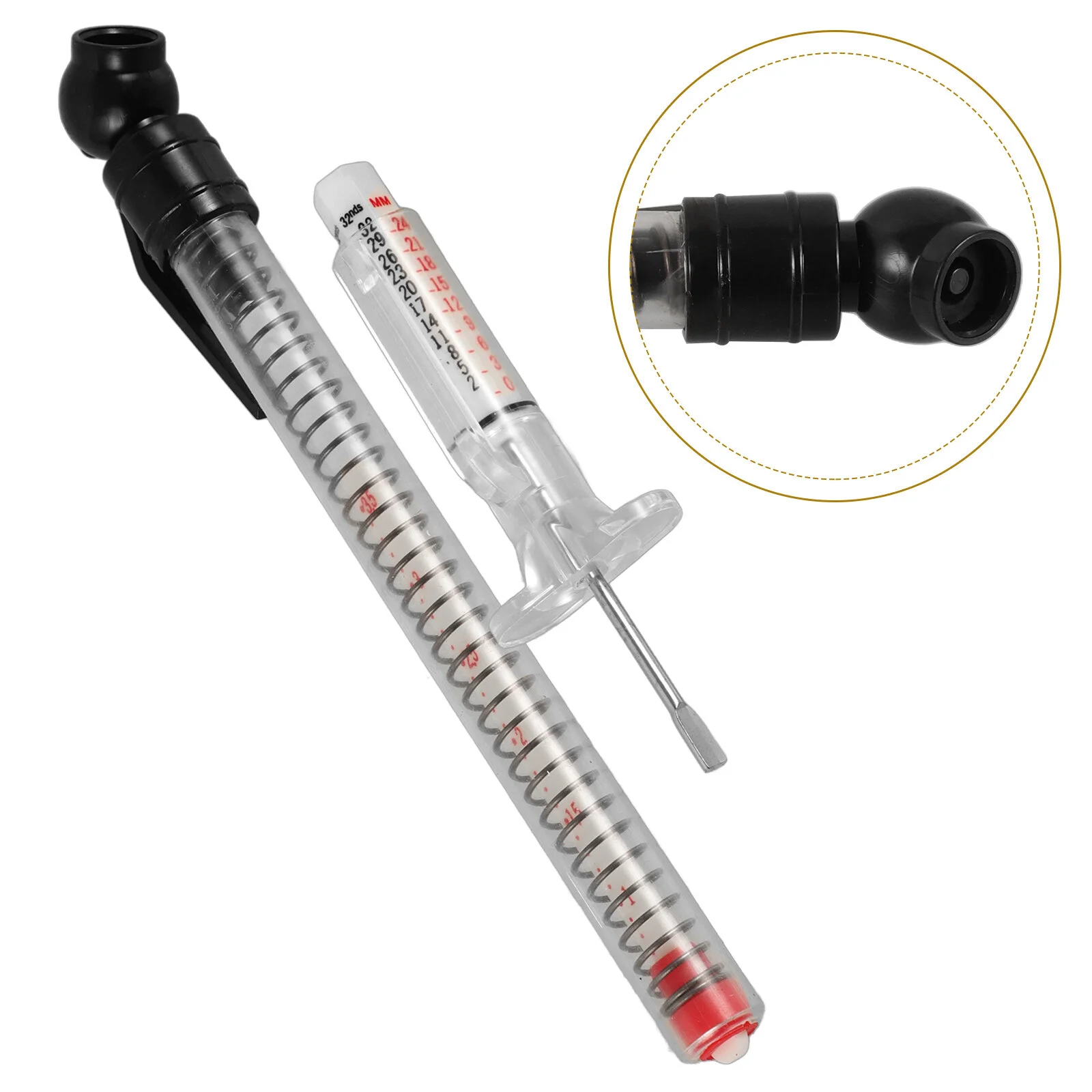 

Tire Depth Gauge Tool Pressure Measurer Tread Thread Measuring Instrument Stainless Steel For Car