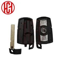 Premium 3 - Button Smart Key Case with Key Blade for Remote Car Key Fob Replacement (No Battery Holder)