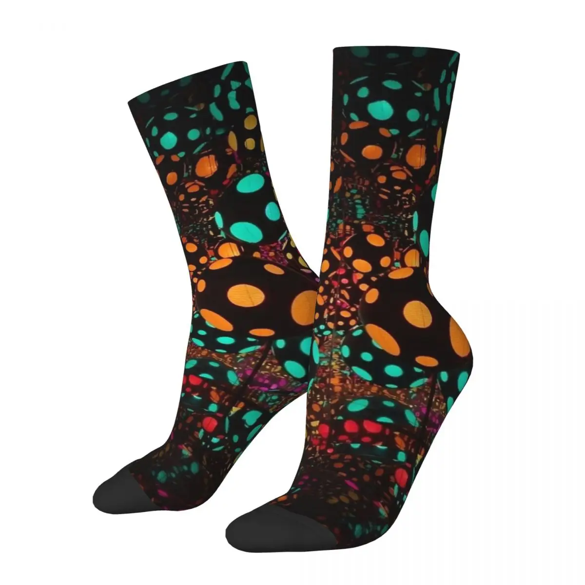 

New Men's Socks Casual Yayoi Kusama Sock Polyester Skateboard Women's Socks Spring Summer Autumn Winter