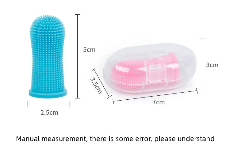 Title 1, Dog Super Soft Pet Finger Toothbrush Teeth Clea...