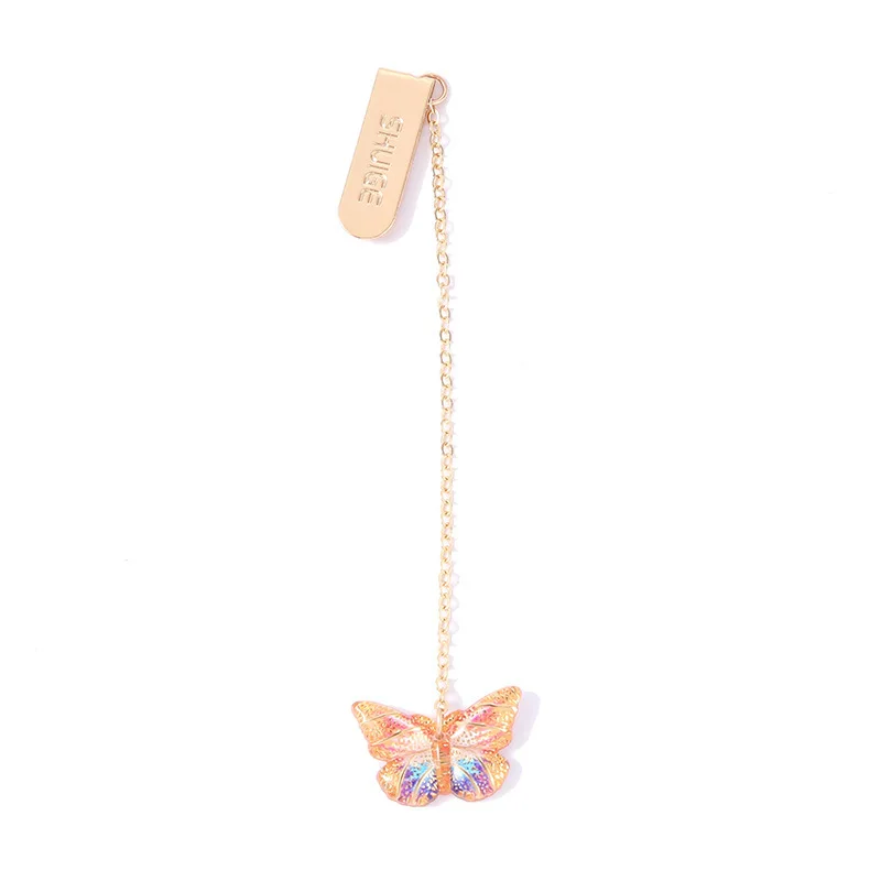 Metal Bookmark Animal Bookmark Bookmark Page Holder Bookmark Holder 1 Pcs Cartoon Metal Pendant Butterfly School Office Supplies Bookmarks Cute Kawaii Funny Stationery