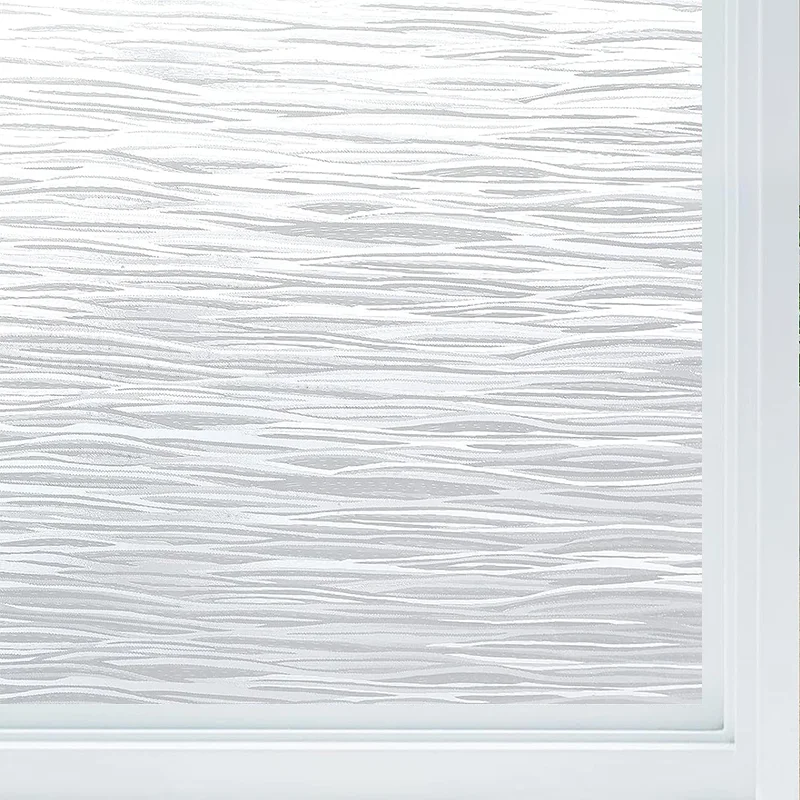 Frosted Glass Privacy Film - Static Cling, UV Blocking & Removable