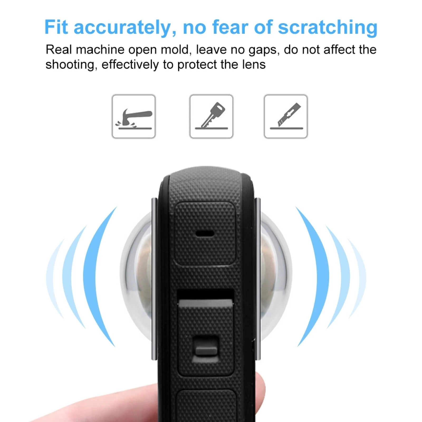 PULUZ for Insta360 X3 Lens Guard PC Protective Cover Sticky Lens Cap Camera Accessories