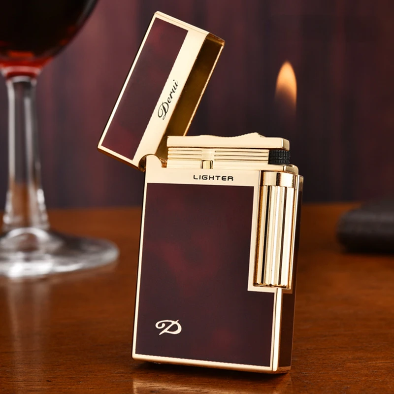 Butane Gas Lighter Windproof Encendedores Flint Fire Open Fmale Lighters Smoking Accessories