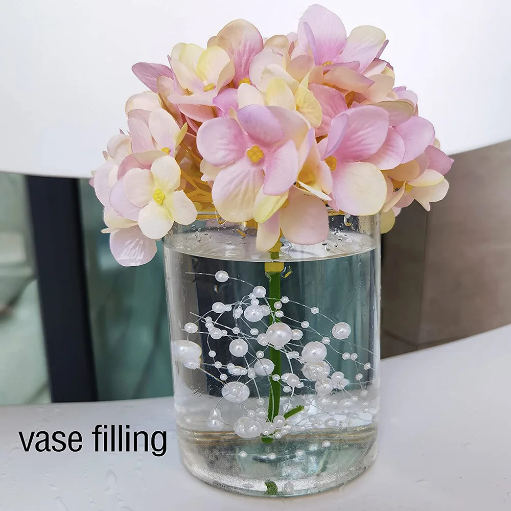 10pcs Pearl String For Floating Candles Centerpiece, Faux Pearl Vase  Fillers, Artificial Pearl Filling In Floating Pearl For Wedding  Centerpieces