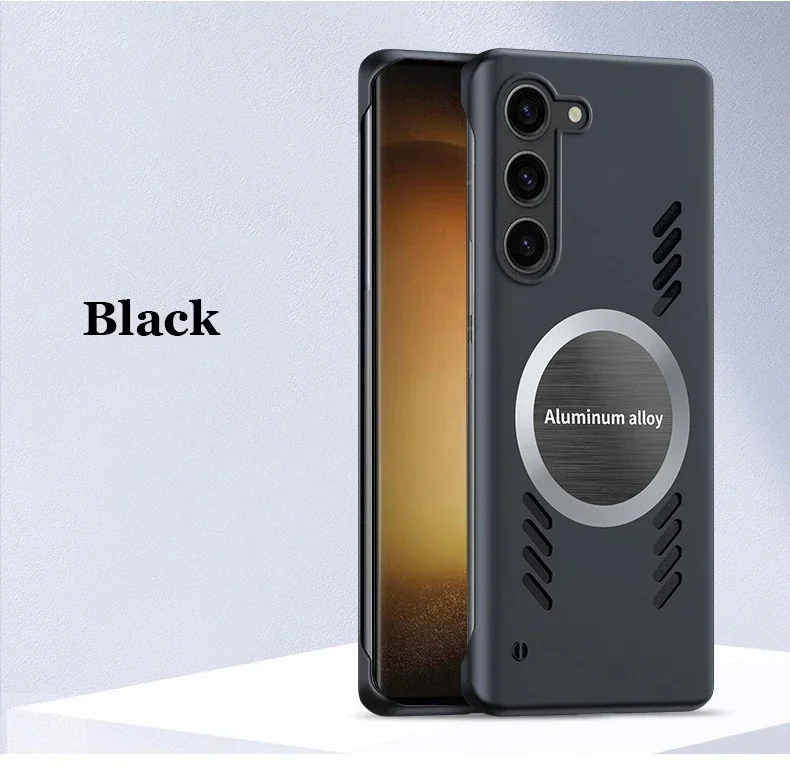 Sleek Car-Mounted Magnetic Case with Heat Dissipation