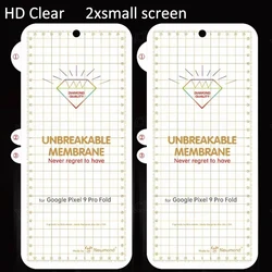 Transparent Matte Hydrogel Film Frosted Screen Protector - Anti - Fingerprint - Google Pixel 10 Pro Fold (2Pcs Clear Front)