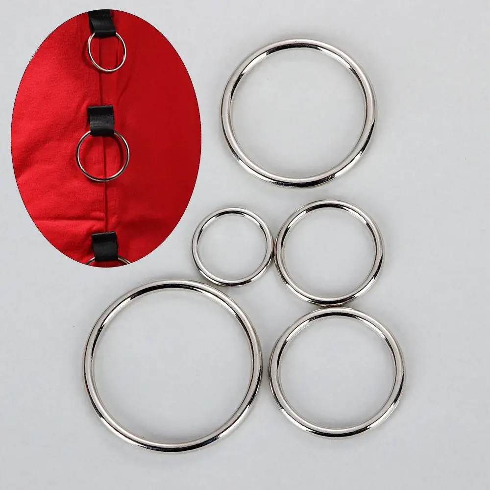 10pcs/lot Gold Silver Circle Ring Connection Alloy Metal Shoes Bags Belt Buckles DIY Craft Supplies Webbing