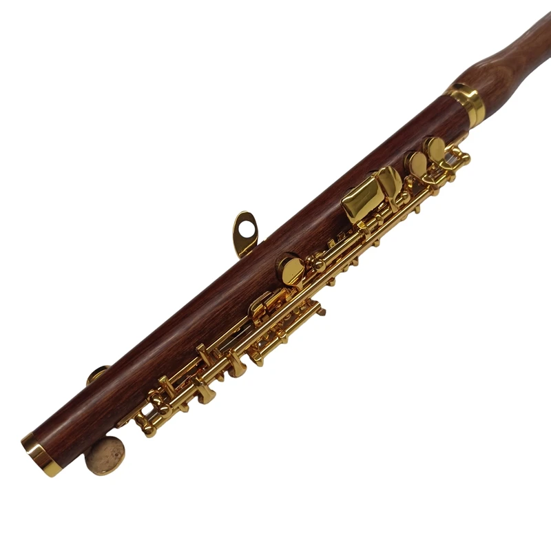 Professional rosewood piccolo c key Gold plated keys nice sound and technique