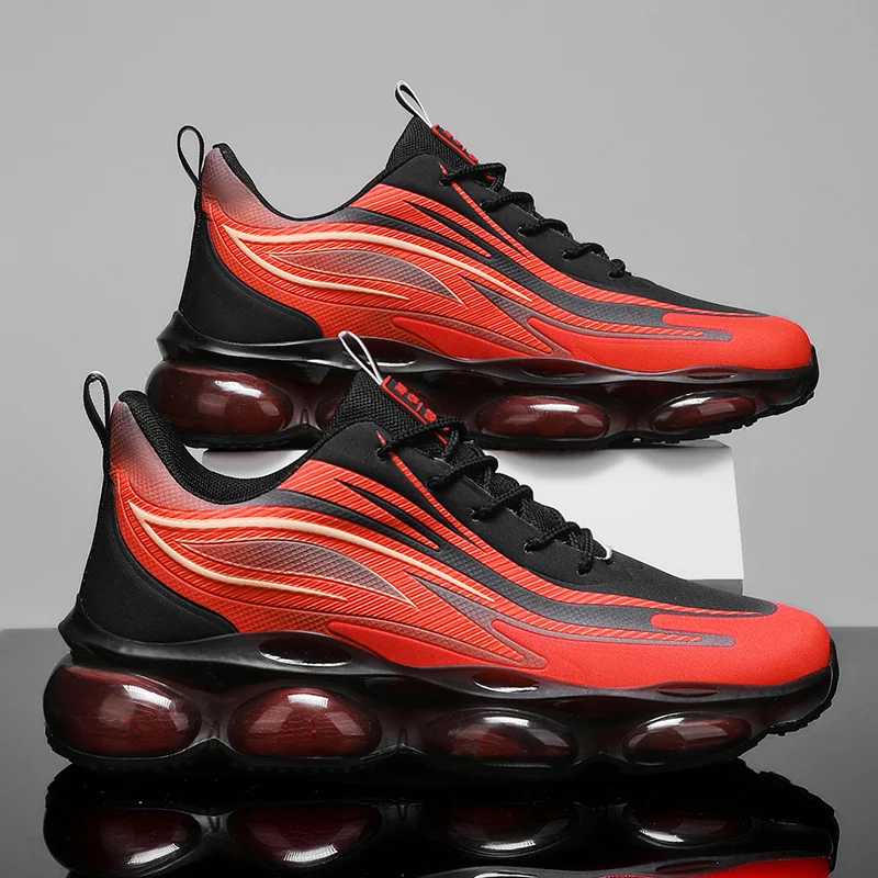 Men's Fashionable Casual Sneakers - Plaid and Breathable Casual Shoes, Suitable for All Seasons, Lace-Up Closure Design, All Year Round Style