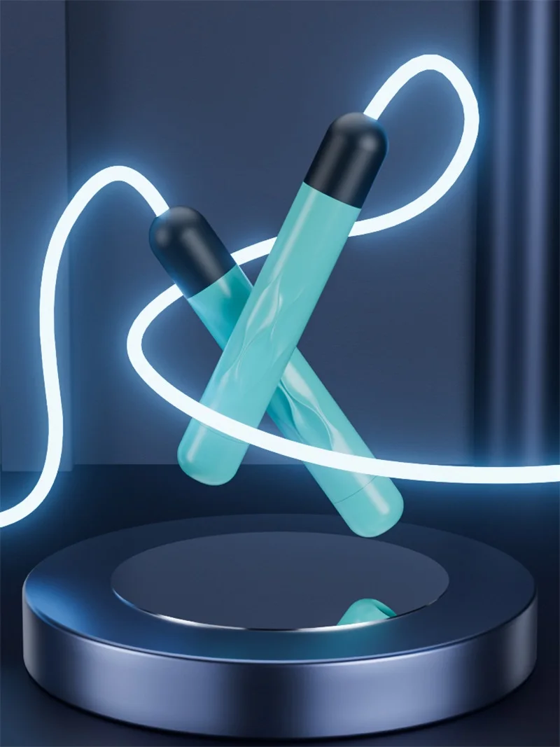 Description Picture 3 of itemFitness Adjustable Night Glowing Skip Rope Exercise LED Jump Ropes Light Up Outdoor Supplies Portable Training Sports Equipment