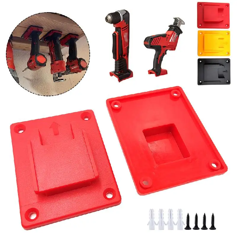 Tool Holders for Dewalt 14.4V 18V 20V Drill with 4 Mounting Nails Tool Mount Fit for Milwaukee M18 18V Tools Hanger Accessories uxcell 1 2 dia x 7 8 12x22mm standoff screws wall mount sign holders acrylic glass nails with accessories 10pcs