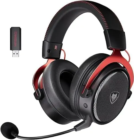 NUBWO G07 ワイヤレス ゲーミング ヘッドセット、2.4GHz