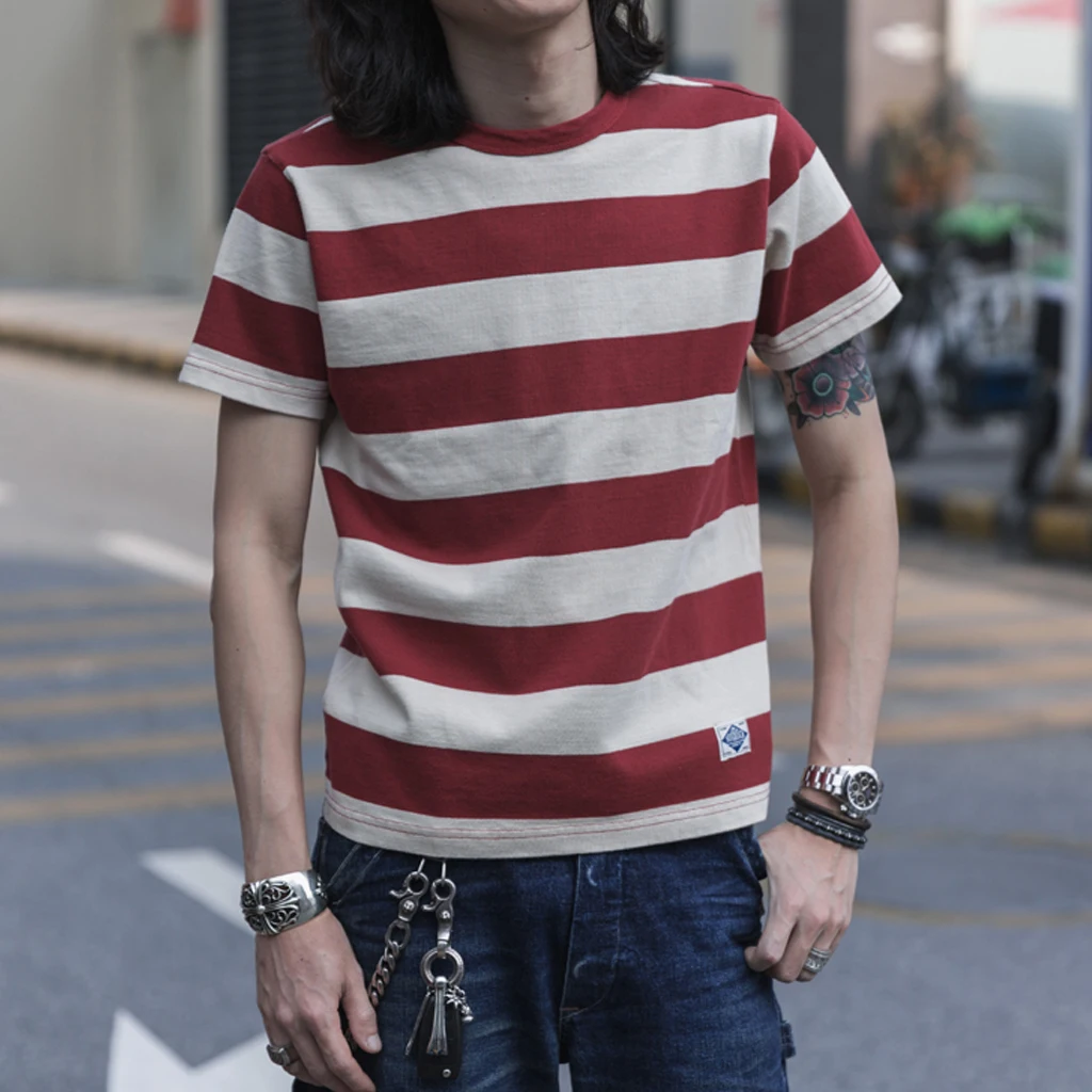 Pure Cotton Striped T-Shirt