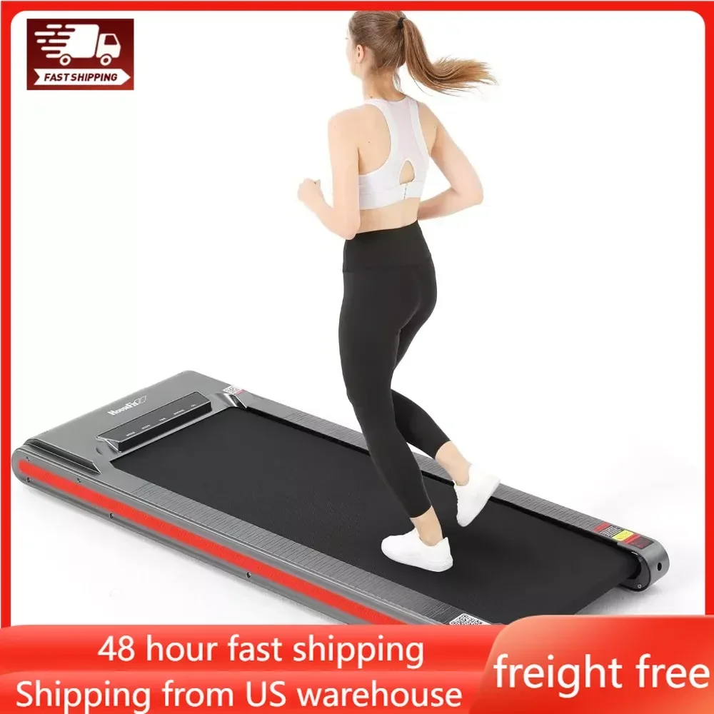 

Under Desk Treadmill 300 pounds Weight Capacity with Bluetooth APP and Music for Walking Pad Small Treadmill with LCD Display